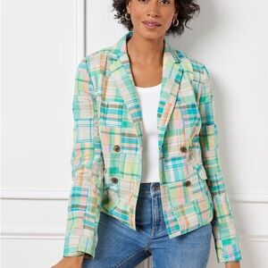 Talbots Pastel Plaid Women's Blazer